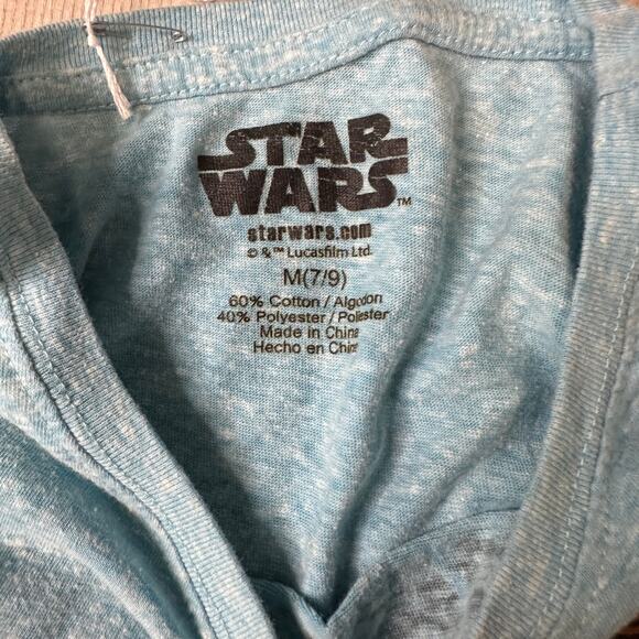 Star Wars Women's Medium Crew Neck T-Shirt Light Blue Science Fiction Movie - Picture 4 of 4